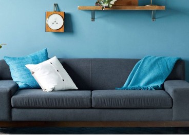 Powder blue collarless playsui